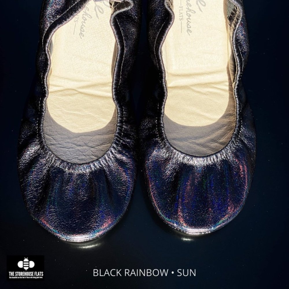 Storehouse Flats Black Rainbow